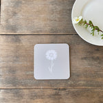 Daisy Coasters In Pebble Grey