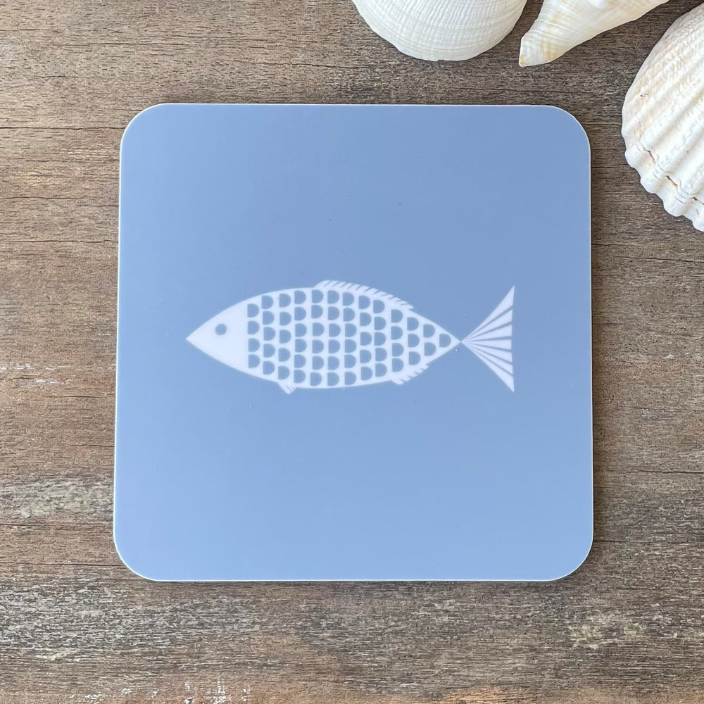 Fish Coasters In Bewl Blue