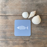 Fish Coasters In Bewl Blue