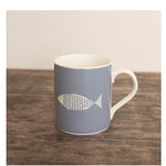 Fish Mug In Bewl Blue