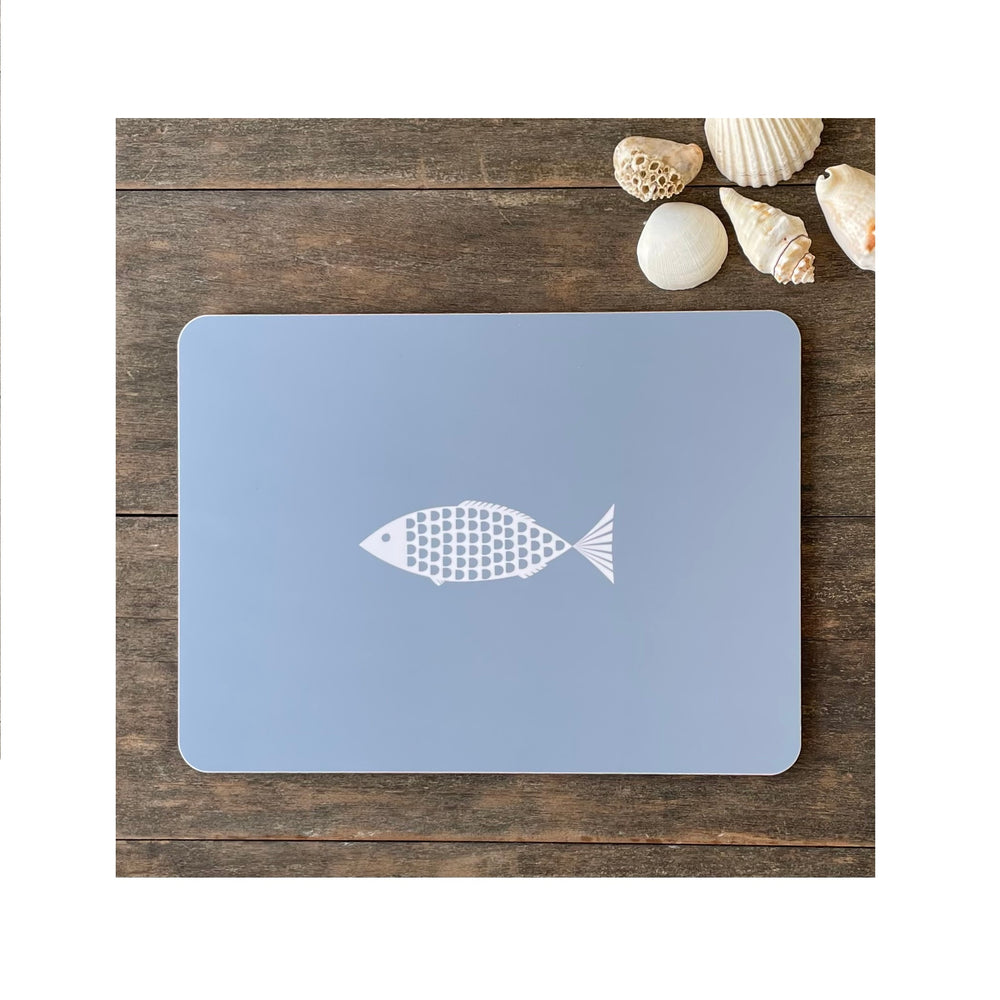 Fish Placemats In Bewl Blue