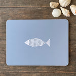 Fish Placemats In Bewl Blue