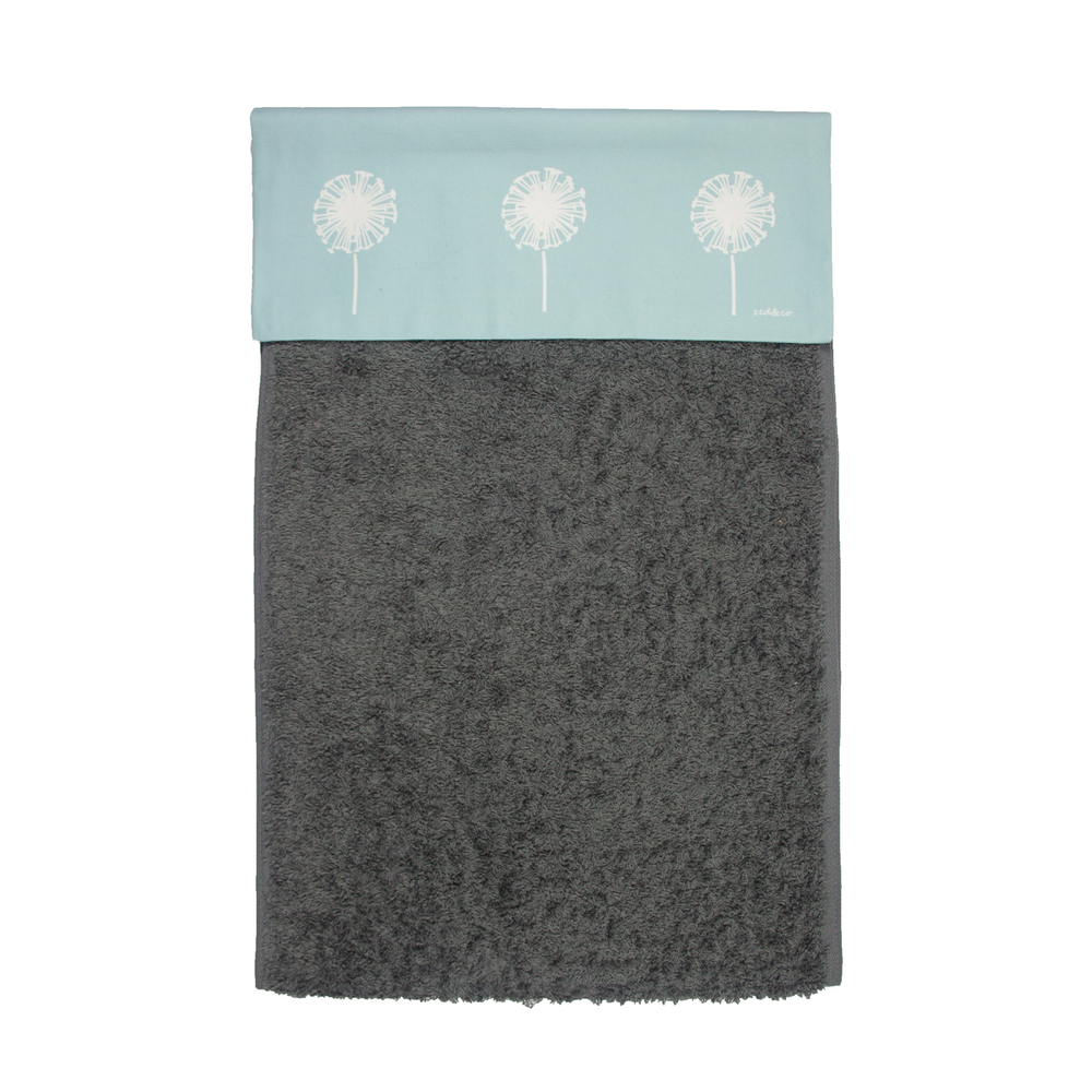 Dandelion Roller Hand Towel In Soft Blue - 700gsm