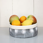 Dandelion Basket In Grey - Zed & Co