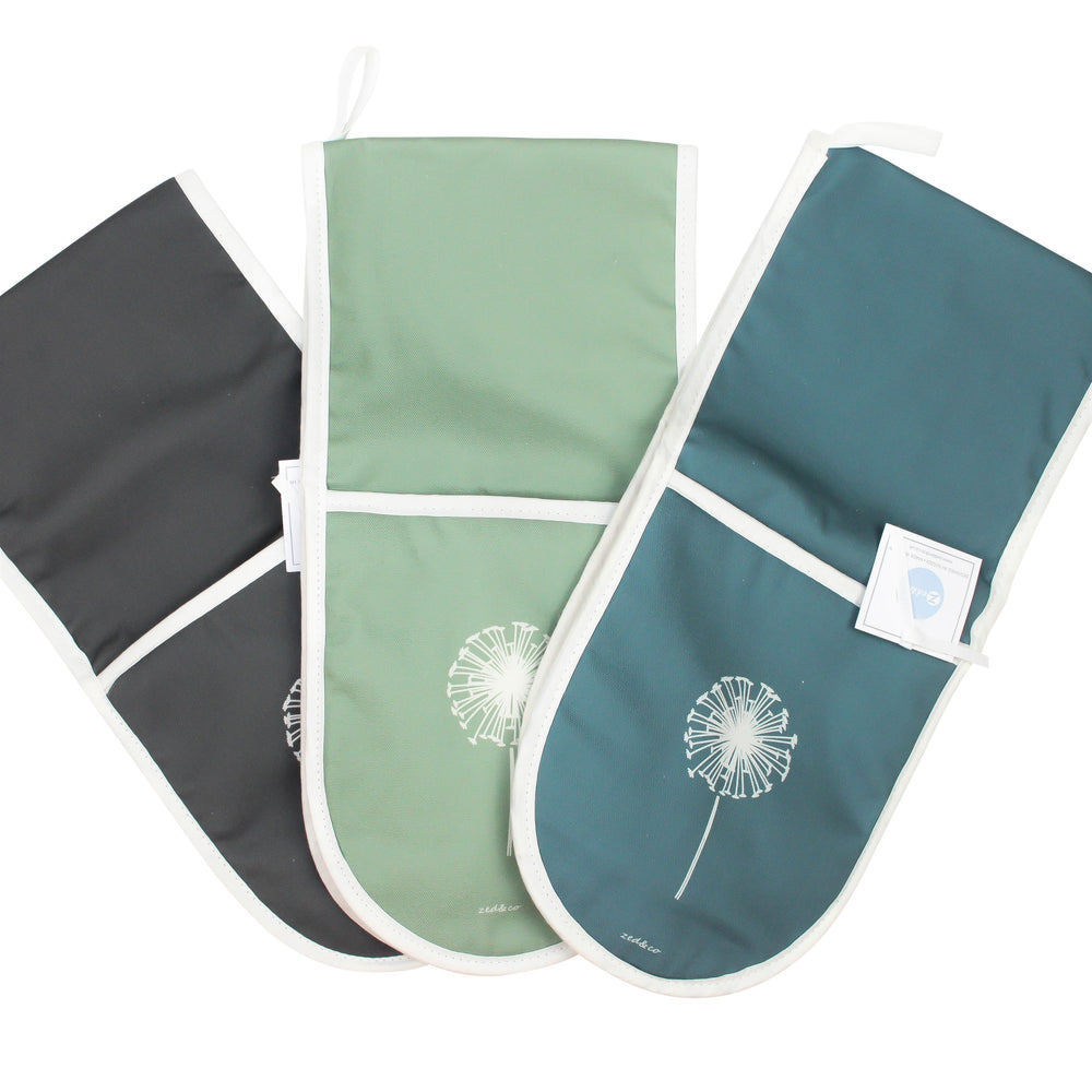 Dandelion Oven Glove In Sage - Zed & Co