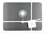 Dandelion Placemat Set In Grey