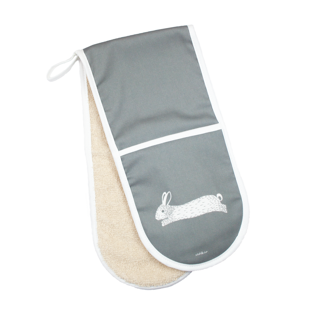 Hare Oven Glove In Grey