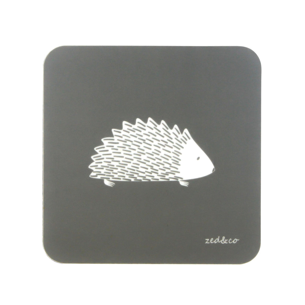 Hedgehog Coasters In Grey - Set of Four - Zed & Co