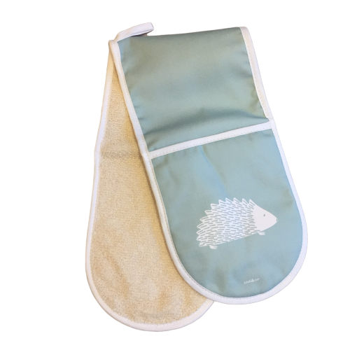 Hedgehog Oven Glove In Sage - Zed & Co