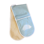 Hedgehog Oven Glove In Soft Blue - Zed & Co