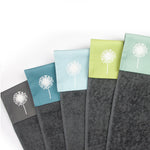 Dandelion Roller Hand Towel In Teal - 700gsm