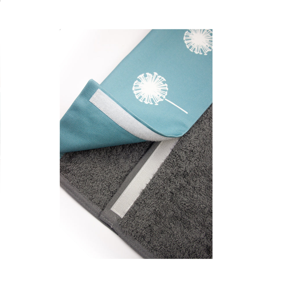 Dandelion Roller Hand Towel In Grey - 700gsm