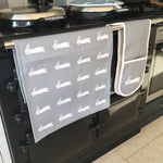 Hare Aga Covers In Grey - Pair