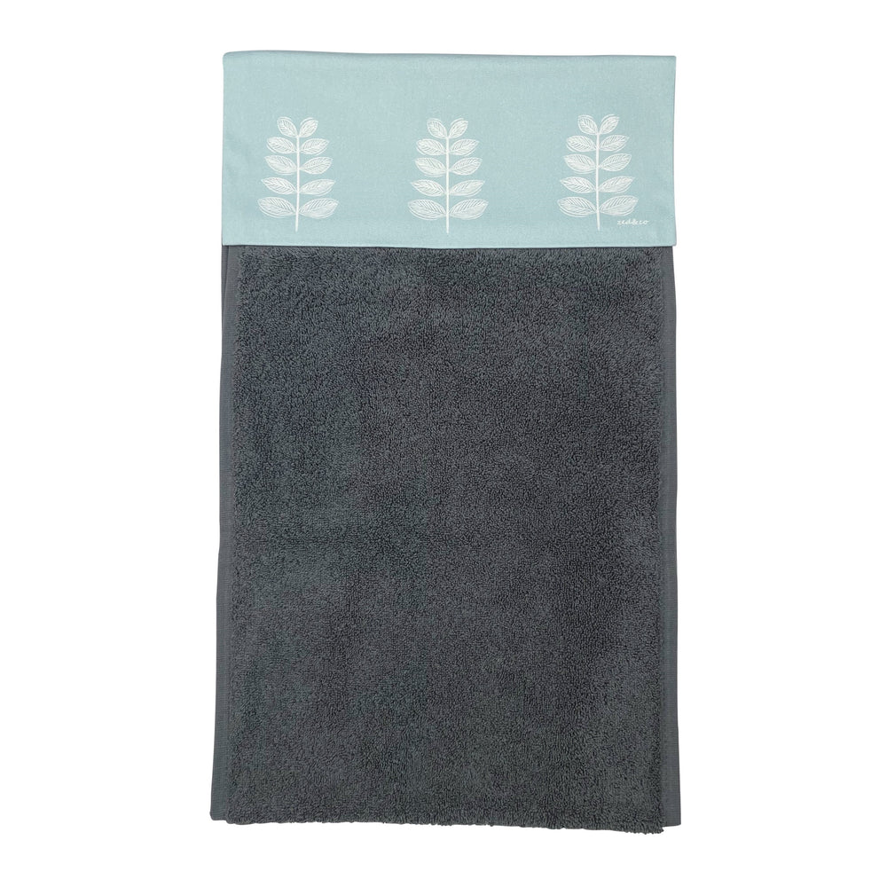 Leaf Roller Hand Towel In Soft Blue - 700gsm