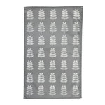 Leaf Tea Towel In Grey