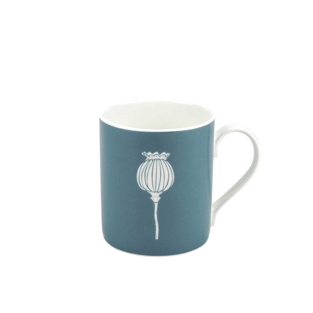 Poppy Mug In Teal – Zed & Co
