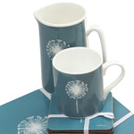 Dandelion Coasters In Teal - Set of Four - Zed & Co
