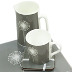 Dandelion Coasters In Grey - Set of Four - Zed & Co