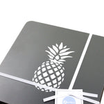Pineapple Placemats In Grey - Set of Four - Zed & Co