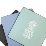 Pineapple Placemats In Grey - Set of Four - Zed & Co