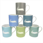 Hare Mug In Soft Blue