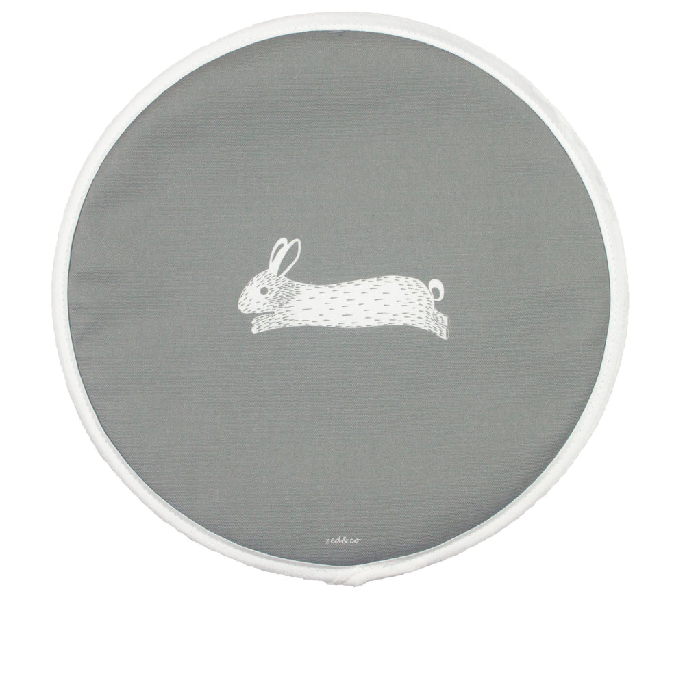 Hare Aga Covers In Grey - Pair