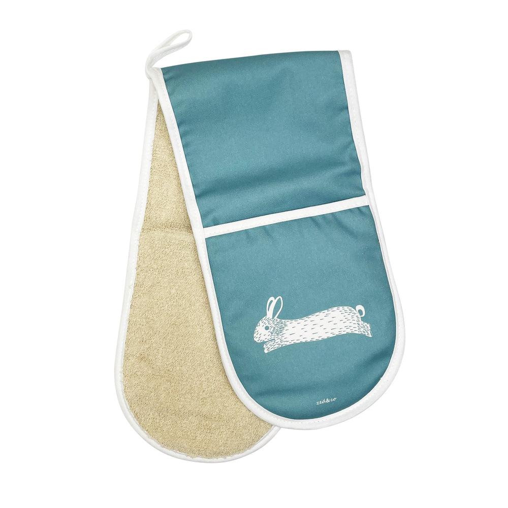Hare Oven Glove In Teal