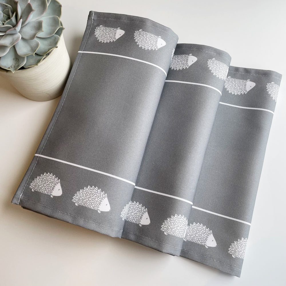 hedgehog-table-runner-grey-zed-and-co