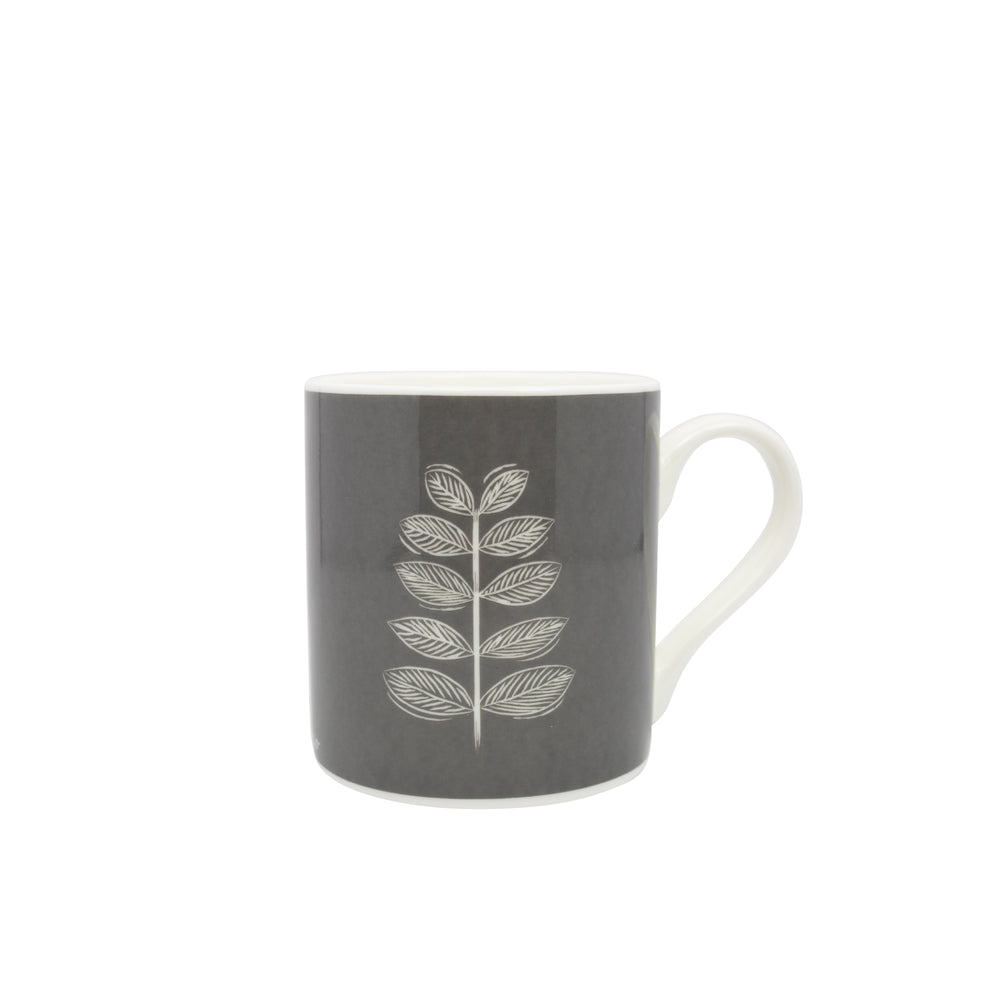 Leaf Mug In Grey