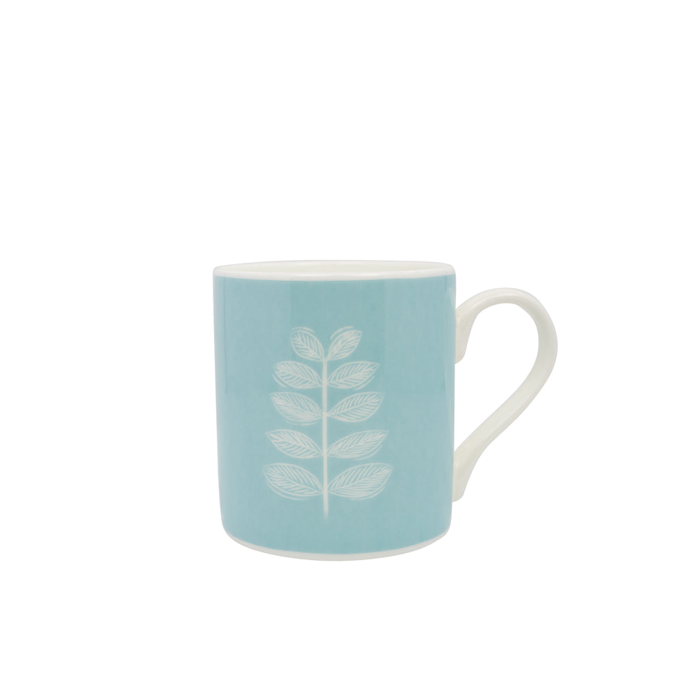 Leaf Mug In Soft Blue