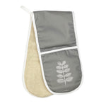 Leaf Oven Glove In Grey