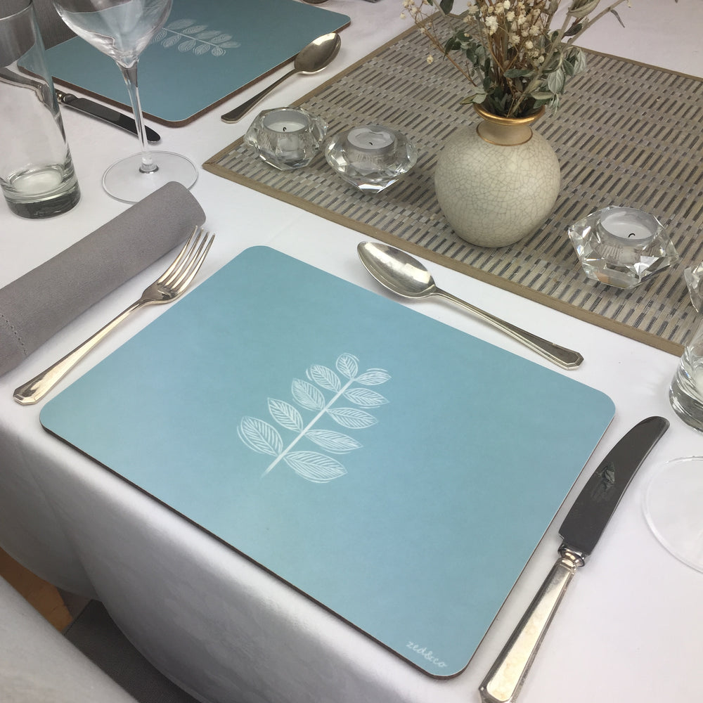 Leaf Stem Placemat Table Setting - Zed & Co