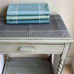 Stripe Table Runner In Sage